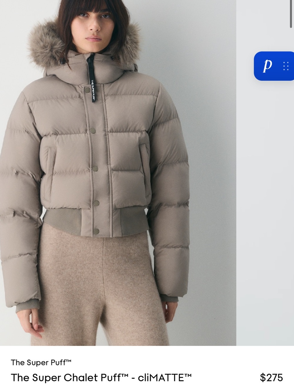 Aritzia Super Chalet Puff Jacket - Taupe

Color: Modern Taupe
Size: Womens XS